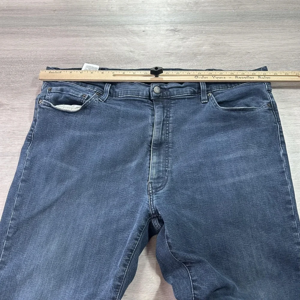 Levis 541 Jeans Mens 44x30 Blue Dark‎ Wash Athletic Fit Straight Stretch Denim